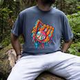 Baseball Drip Ice Cream Sprinkles Baseball Glove For Boys Men's Comfort Colors T-Shirt Denim