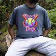 Baseball Drip Respect The Drip Purple Ice Cream Sprinkles Men's Comfort Colors T-Shirt Denim