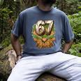 Baseball Ice Cream Drip Number 67 Playground Player 67th Men's Comfort Colors T-Shirt Denim