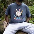 Baseball Ice Cream Drip Youth Boys Cute Easter Sports Men's Comfort Colors T-Shirt Denim