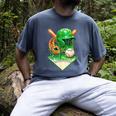 Baseball Life Style Ice Cream Drip Green Men's Comfort Colors T-Shirt Denim Baseball Life Style Ice Cream Drip Green Men's Comfort Colors T-Shirt Denim