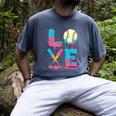 Baseball Love Drip Ice Cream Colorful Baseball Men's Comfort Colors T-Shirt Denim
