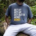 Baseball Player Get Up Get Outta Here Gone Home Run Men's Comfort Colors T-Shirt Denim Baseball Player Get Up Get Outta Here Gone Home Run Men's Comfort Colors T-Shirt Denim