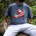 Baseball Santa 67 Christmas Xmas Pajamas Boys Men's Comfort Colors T-Shirt Denim Baseball Santa 67 Christmas Xmas Pajamas Boys Men's Comfort Colors T-Shirt Denim