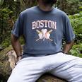 Baseball Shamrock Boston Massachusetts St Patrick’s Day Men's Comfort Colors T-Shirt Denim