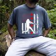 Baseball Silhouette Heart USA Flag Hearts American Boys Kids Men's Comfort Colors T-Shirt Denim Baseball Silhouette Heart USA Flag Hearts American Boys Kids Men's Comfort Colors T-Shirt Denim