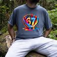 Baseball Stuff Six Seven 67 Ice Cream Drip 6 7 Baseball Kids Men's Comfort Colors T-Shirt Denim