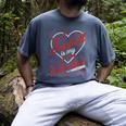 Baseball Is My Valentine Coach Player Lovers Cool Sport Love Men's Comfort Colors T-Shirt Denim