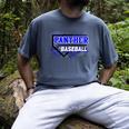 Blue Panther Baseball Home Plate Game Day Mascot Panther Men's Comfort Colors T-Shirt Denim Blue Panther Baseball Home Plate Game Day Mascot Panther Men's Comfort Colors T-Shirt Denim