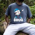 Boys Baseball Graphic Tee Teen Apparel Cute Meme Bruh Men's Comfort Colors T-Shirt Denim