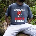 Boys Baseball Valentines Shirt Sterling Hearts Baseball Men's Comfort Colors T-Shirt Denim