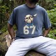 Boys Kids 67 Six Seven Sunglasses Dabbing Baseball Lover Men's Comfort Colors T-Shirt Denim