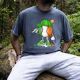 Boys St Patricks Day Kids Baseball Player Ice Cream Drip Men's Comfort Colors T-Shirt Denim Boys St Patricks Day Kids Baseball Player Ice Cream Drip Men's Comfort Colors T-Shirt Denim