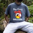 Busy Raising Ballers Baseball Softball Soccer Mom Premium Tri-Blend Men's Comfort Colors T-Shirt Denim