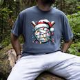 Christmas Baseball Boy Youth Kid Men Santa Hat Xmas Baseball Men's Comfort Colors T-Shirt Denim