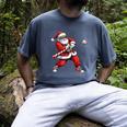 Christmas Baseball Player Santa Xmas Boys Men Toddler Men's Comfort Colors T-Shirt Denim