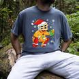 Christmas Gingerbread Man Baseball Player Catcher Men's Comfort Colors T-Shirt Denim Christmas Gingerbread Man Baseball Player Catcher Men's Comfort Colors T-Shirt Denim