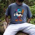 Cool Baseball Drip For Boys Ice Cream Drip Baseball Kids Men's Comfort Colors T-Shirt Denim