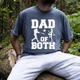 Dad Of Both Gymnastics Baseball Dad Men's Comfort Colors T-Shirt Denim Dad Of Both Gymnastics Baseball Dad Men's Comfort Colors T-Shirt Denim