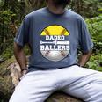 Dadeo Of Ballers Softball Baseball Dad Men's Comfort Colors T-Shirt Denim Dadeo Of Ballers Softball Baseball Dad Men's Comfort Colors T-Shirt Denim