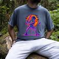 Drip Skeleton Batting Baseball Halloween Men's Comfort Colors T-Shirt Denim