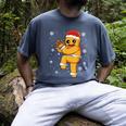 Gingerbread Man Baseball Christmas Men's Comfort Colors T-Shirt Denim Gingerbread Man Baseball Christmas Men's Comfort Colors T-Shirt Denim