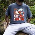 Happy 100 Days Of School Baseball Football PE Teacher Men's Comfort Colors T-Shirt Denim Happy 100 Days Of School Baseball Football PE Teacher Men's Comfort Colors T-Shirt Denim