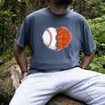 Heart 67 Meme Baseball Basketball Pocket Valentine's Day Tee Men's Comfort Colors T-Shirt Denim