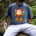 Ice Cream Drip Baseball Christmas Baseball Drip Candy Cane Men's Comfort Colors T-Shirt Denim Ice Cream Drip Baseball Christmas Baseball Drip Candy Cane Men's Comfort Colors T-Shirt Denim