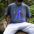 Ice Cream Drip Melting Baseball Bat Player Baseball Dad Men's Comfort Colors T-Shirt Denim Ice Cream Drip Melting Baseball Bat Player Baseball Dad Men's Comfort Colors T-Shirt Denim