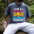 I'm A Baseball Dad Nothing Scares Me Softball Player Men's Comfort Colors T-Shirt Denim I'm A Baseball Dad Nothing Scares Me Softball Player Men's Comfort Colors T-Shirt Denim