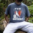 It's My 8th Birthday Baseball Football Heart 8 Year Old Men's Comfort Colors T-Shirt Denim It's My 8th Birthday Baseball Football Heart 8 Year Old Men's Comfort Colors T-Shirt Denim