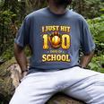 I Just Hit 100 Days Of School Baseball Boys Kids 100th Day Men's Comfort Colors T-Shirt Denim