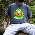 Kids St Patricks Day Shamrock Basketball Baseball Football Men's Comfort Colors T-Shirt Denim Kids St Patricks Day Shamrock Basketball Baseball Football Men's Comfort Colors T-Shirt Denim