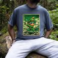 Leprechaun Playing Baseball Japanese Art St Patricks Day Men's Comfort Colors T-Shirt Denim