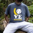 Love Bananas Banana Baseball Men's Comfort Colors T-Shirt Denim Love Bananas Banana Baseball Men's Comfort Colors T-Shirt Denim
