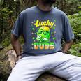 Lucky Dude Drip Baseball Shamrock St Patrick Men Boy Youth Men's Comfort Colors T-Shirt Denim