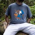 Lucy Van Pelt Baseball Catch Men's Comfort Colors T-Shirt Denim