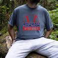 Mawmaw Rookie Of Year 1st Birthday Baseball Theme Matching Men's Comfort Colors T-Shirt Denim