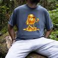 Melting Baseball Mascot Slugger Bat Cap Cartoon Men's Comfort Colors T-Shirt Denim Melting Baseball Mascot Slugger Bat Cap Cartoon Men's Comfort Colors T-Shirt Denim