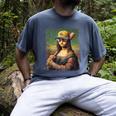 Mona Lisa Baseball Trending Aesthetic Streetwear Men's Comfort Colors T-Shirt Denim