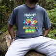 Nanny Of The Birthday Boy Baseball Football Colorful Men's Comfort Colors T-Shirt Denim