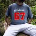 Number 67 Numbered Six Seven Baseball Jersey Style Team 67 Men's Comfort Colors T-Shirt Denim Number 67 Numbered Six Seven Baseball Jersey Style Team 67 Men's Comfort Colors T-Shirt Denim