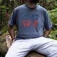 Number 67 USA Raglan Baseball Tee Men's Comfort Colors T-Shirt Denim