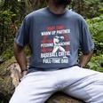 Part Time Warm Up Partner Pitching Baseball Full Time Dad Men's Comfort Colors T-Shirt Denim Part Time Warm Up Partner Pitching Baseball Full Time Dad Men's Comfort Colors T-Shirt Denim