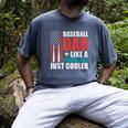 Patriotic Baseball Dad Father's Day American Flag Men's Comfort Colors T-Shirt Denim Patriotic Baseball Dad Father's Day American Flag Men's Comfort Colors T-Shirt Denim