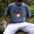Patriotic Baseball Dad USA Flag American 4th Of July Premium Men's Comfort Colors T-Shirt Denim Patriotic Baseball Dad USA Flag American 4th Of July Premium Men's Comfort Colors T-Shirt Denim