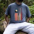 Patriotic USA Flag American Baseball Dad 4th Of July Men's Comfort Colors T-Shirt Denim