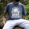 Proud Daddy Of A 2025 Senior Baseball Dad Papa Grad 2025 Premium Men's Comfort Colors T-Shirt Denim