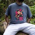 Punk Girl With Anger Kanji And Baseball Bat Men's Comfort Colors T-Shirt Denim